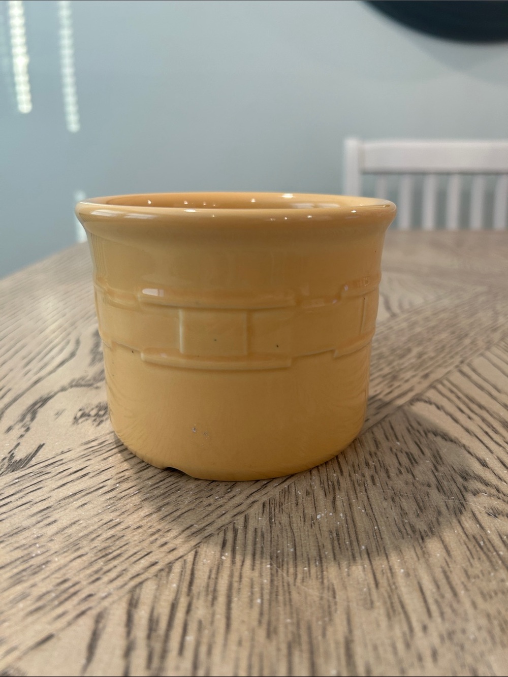 Longaberger Woven Traditions Butternut Crock